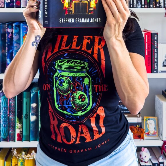 Killer On The Road The Babysitter Lives Stephen Graham Jones Shirt Horror 24 - Picture 1 of 6